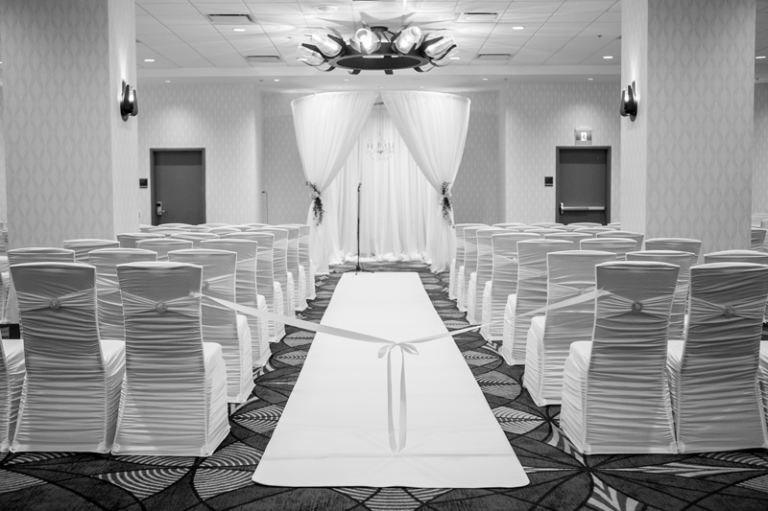 Wedding Ceremony Aisle at the DoubleTree Regina by Collin Stumpf
