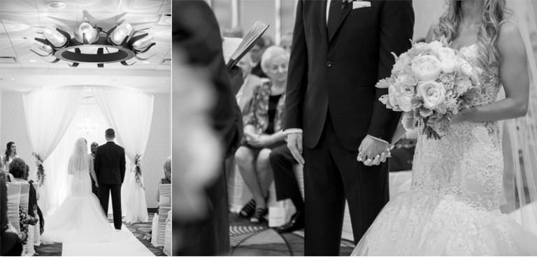 Bride & groom during wedding ceremony