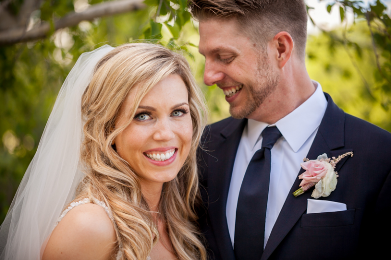Bride & groom close up portrait by Collin Stumpf Photography