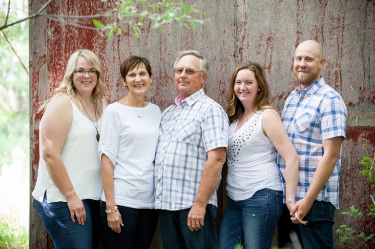 Montgomery Family Photos on their farm near Morse SK