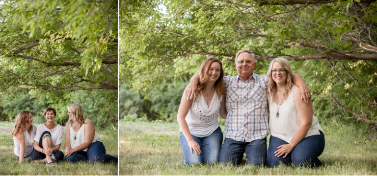 Montogomer Girls with Parents on Family Farm