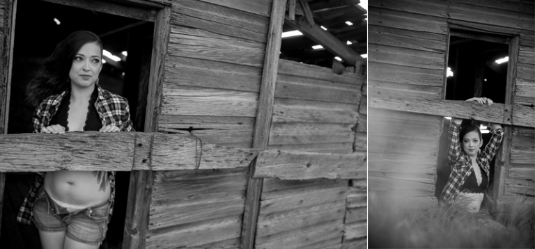 Courtney black and white boudoir photo by Collin Stumpf Photography