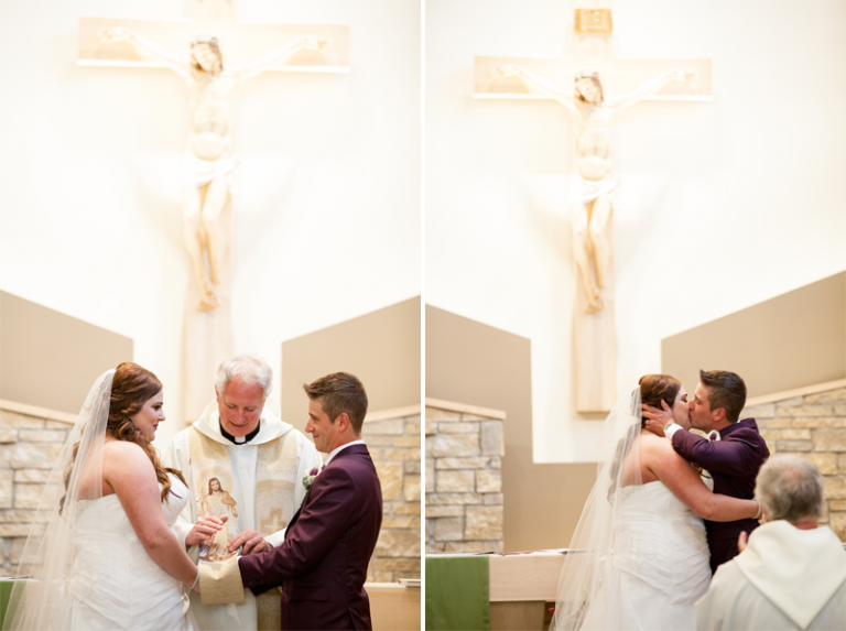 First Kiss Wedding Photo