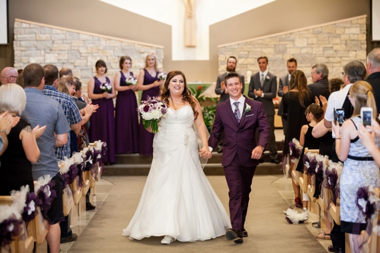 Bride and Groom leave ceremony