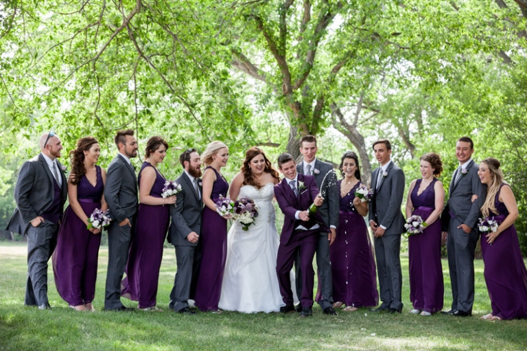 Bridal Party Champagne Pop Photograph