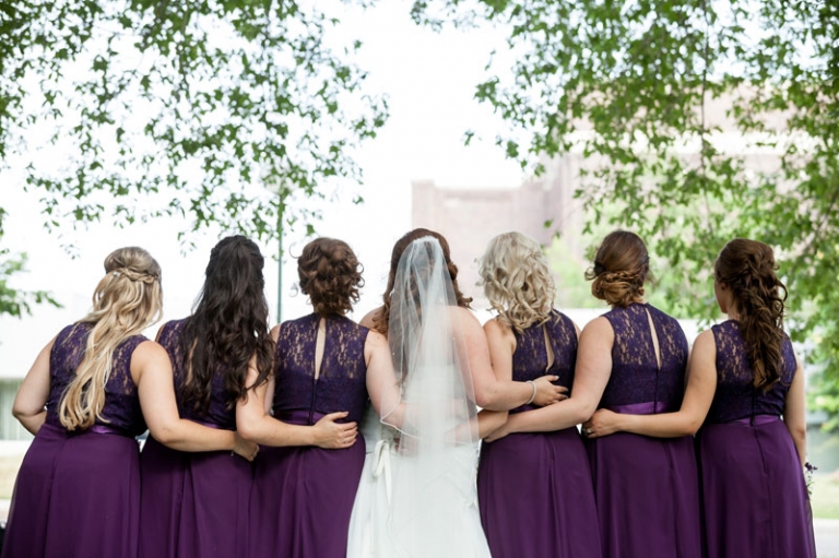 Brides and Bridesmaids backs