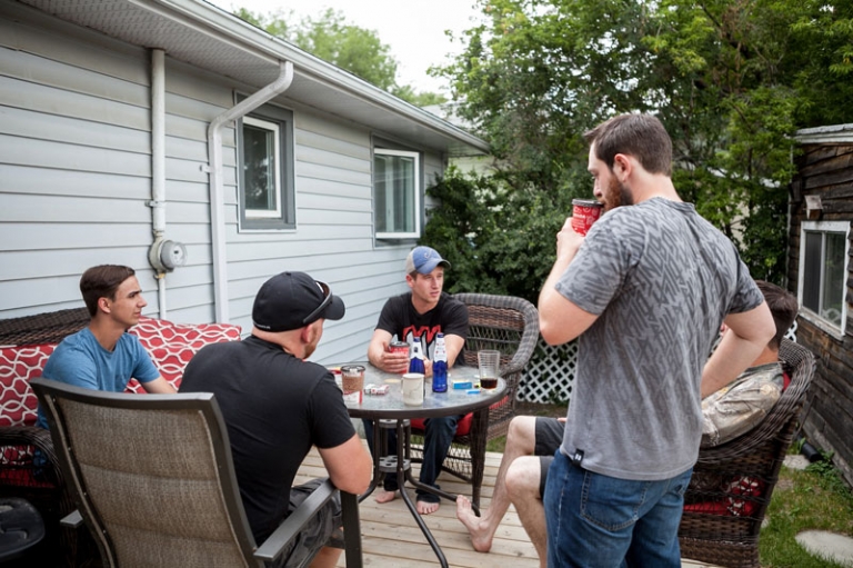 Groomsmen before wedding