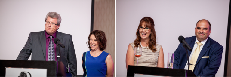 Parents of the bride, parents of the groom speeches wedding reception photos