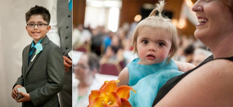 Flower girl and ring bearer
