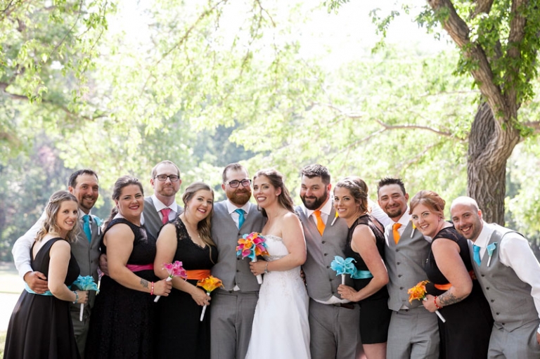 wedding party group photo