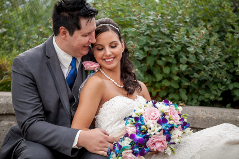 Bride and Groom cuddling Collin Stumpf Photography