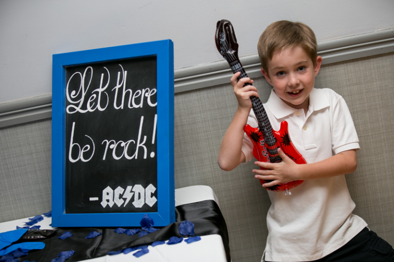 Rock & Roll Themed Wedding reception