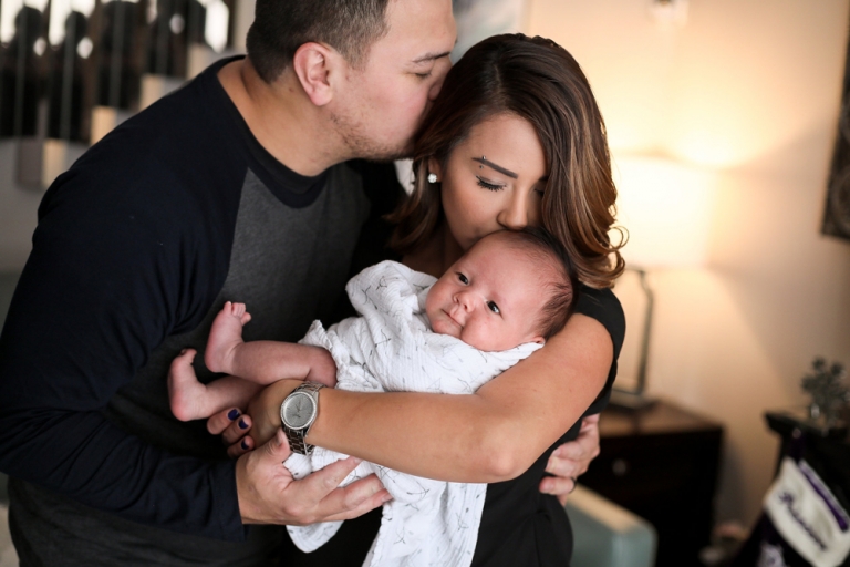 in home newborn photography