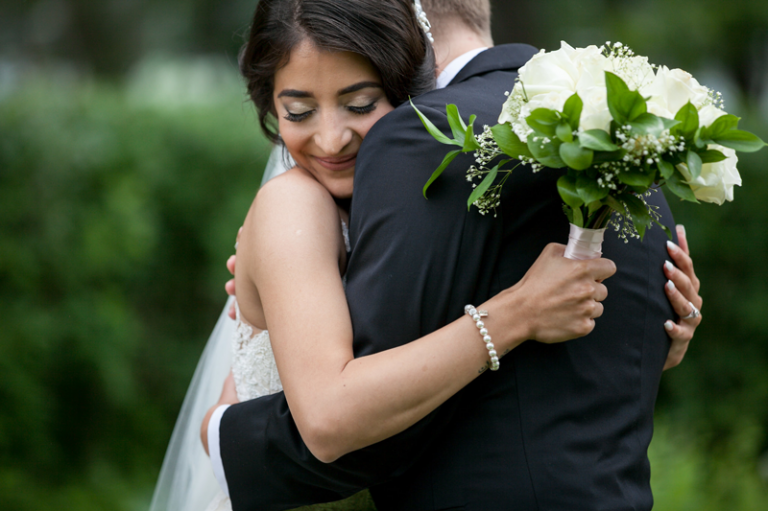  Bride and Groom first look photo