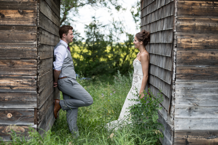 Rustic farm wedding photo