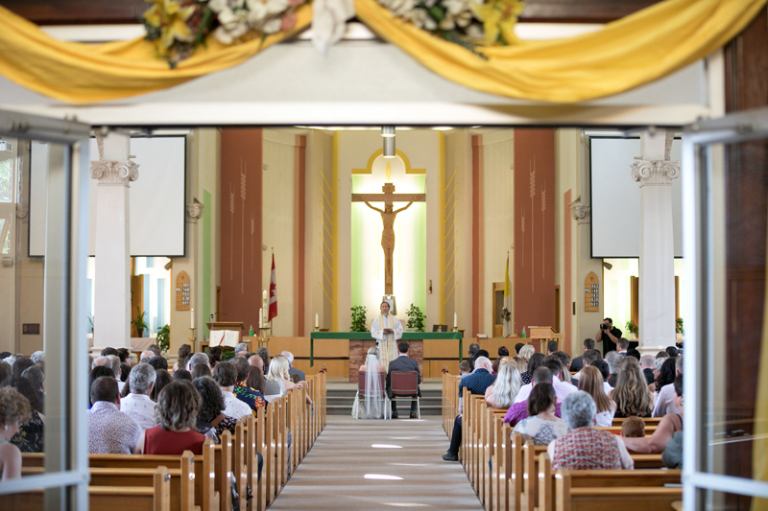 St Josephs Parish wedding in Moose Jaw